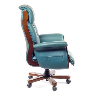 Кресло Максимус Кожа Зеленый (47336353) дешево