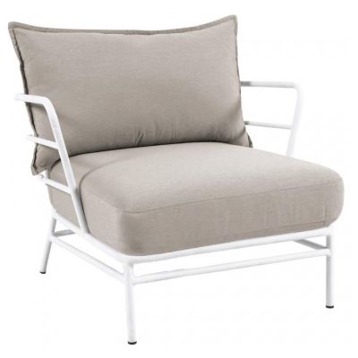 Кресло Mareluz Светло-серый, Белый (90916477)