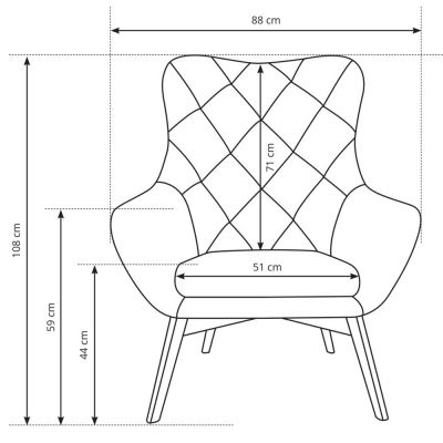 Крісло м'яке ELIS CARO Monolith 04 (132985743) дешево