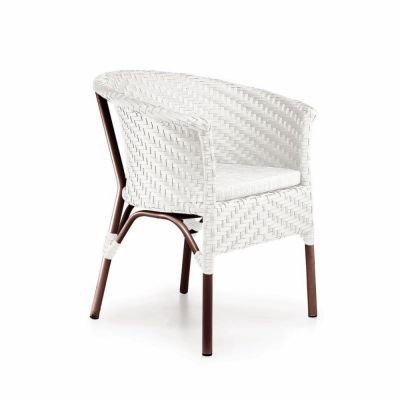 Кресло Неаполь с подушкой Жаккард 01, Белый (41359486)