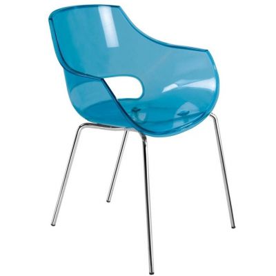 Крісло Opal Прозоро-синій (27185915)
