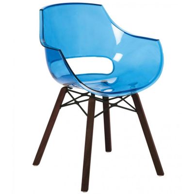 Крісло Opal Wox Iroko Прозоро-синій (27185943)