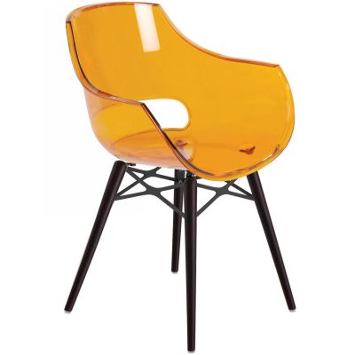 Кресло Opal Wox Венге, Прозрачно-оранжевый (27186256)