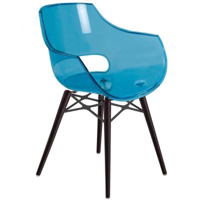 Крісло Opal Wox Венге, Прозоро-синій (27186260)