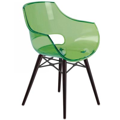 Крісло Opal Wox Венге, Прозоро-зелений (27186257)