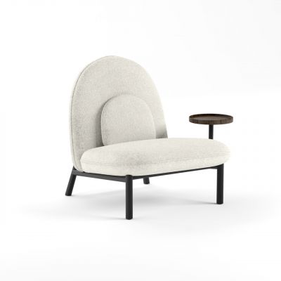 Крісло Soft Lounge зі столиком 75x82 Boucle Nata 1, Крафт Табако (1561024966)