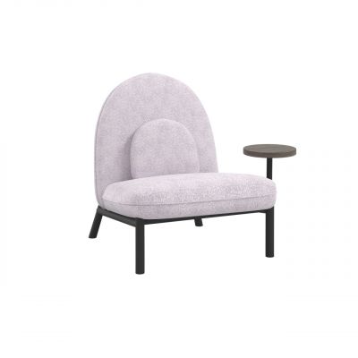 Крісло Soft Lounge зі столиком 75x82 Boucle Pink, Натуральный (1561024955)