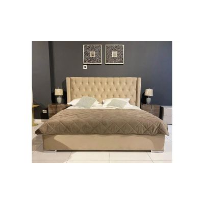 Кровать Адель с ПМ Бежевый, 160x200 (1351205686) дешево