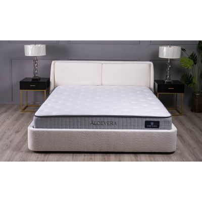 Кровать Афина с ПМ Молочный, 160x200 (1351205719) дешево