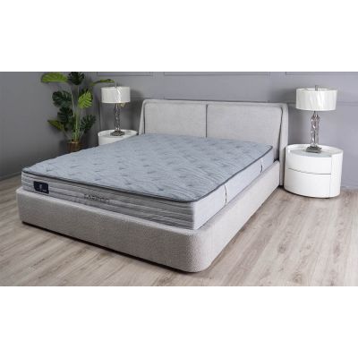 Кровать Афина с ПМ Светло-серый, 160x200 (1351205718) дешево