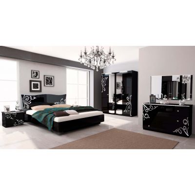 Кровать Bogema без каркаса Черный, 160x200 (94524319) дешево