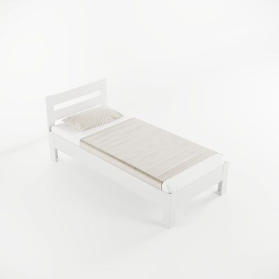 Кровать Чезаре Белый, Ольха, 90x200 (105650635) дешево