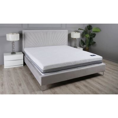 Кровать Клер Светло-серый, 160x200 (1351205726) недорого