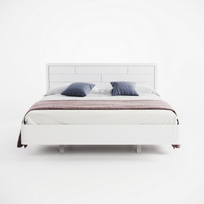 Ліжко Лауро Білий, Вільха, 160x200 (105650545) с доставкой