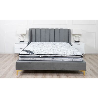 Кровать Лея Серый, 160x200 (1351205714) недорого