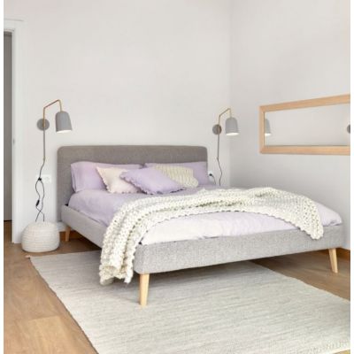 Ліжко LYDIA 160x200 Сірий, 160x200 (90916228) дешево