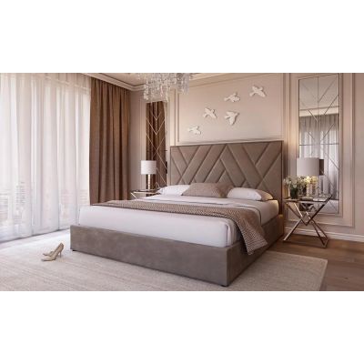 Кровать Стелла с ПМ Капучино, 180x200 (1351205766) дешево