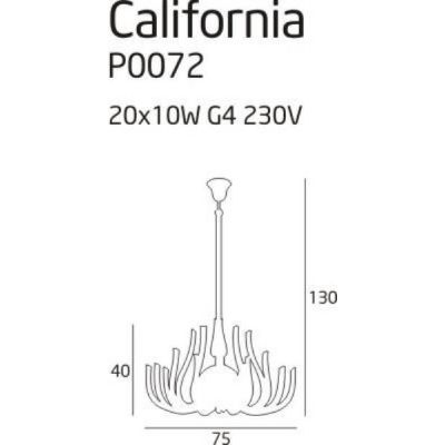 Люстра California Chrome (118865690) с доставкой
