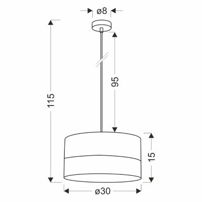 Люстра Candellux 31-17598 Porto Чорний (1721380966) с доставкой