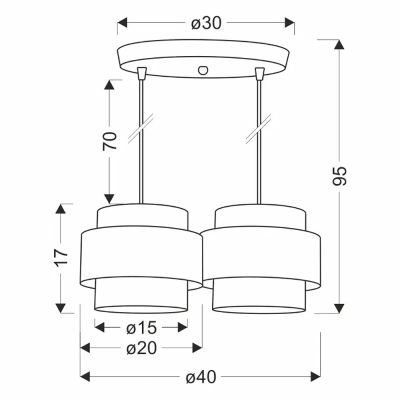 Люстра Candellux 32-18144 Cork Білий (1721380980) недорого