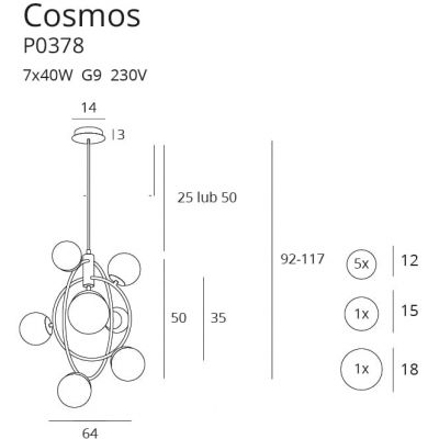 Люстра Cosmos Gold (118865894) недорого