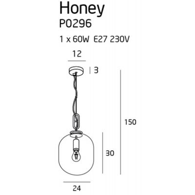 Люстра Honey 24 Amber (118865200) недорого