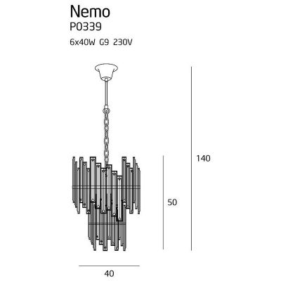Люстра Nemo 40 Chrome (118869852) недорого