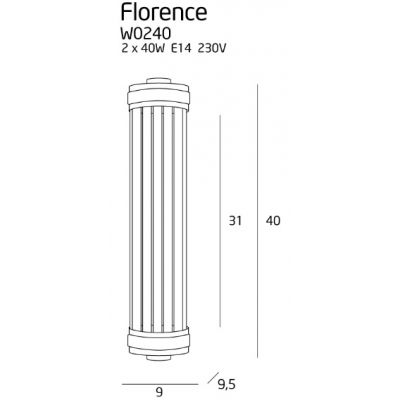Настенный светильник FLORENCE Brass (118865309) дешево