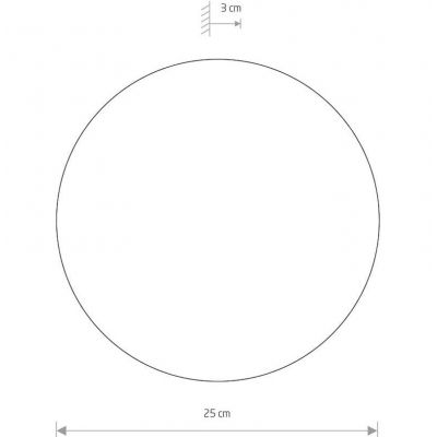 Настінний світильник Ring LED M Білий (109727534) недорого