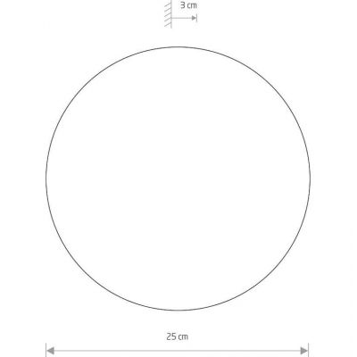 Настінний світильник Ring LED M Мідний (109727667) дешево