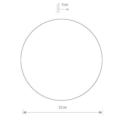 Настінний світильник Ring LED S Коричневий (109727670) дешево