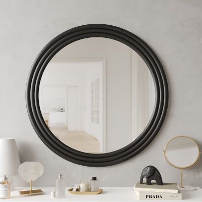 Настенное зеркало Компанит D100 Черный (68956051)
