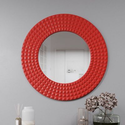 Настенное зеркало Орландо D80 Красный (68956224)