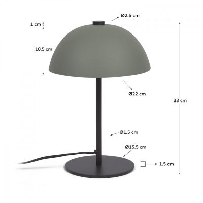 Настольная лампа ALEYLA Зеленый (90733707) дешево