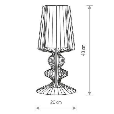 Настольная лампа Aveiro S Черный (109725149) недорого