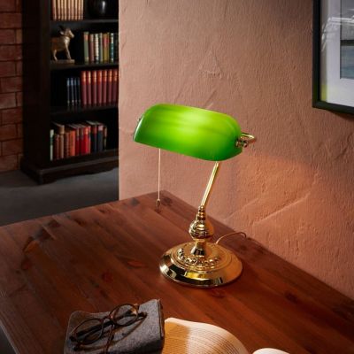 Настольная лампа Banker Зеленый (110732328) недорого
