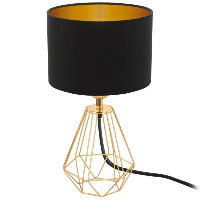 Настольная лампа Carlton 2 Черный, Золото (110732652)