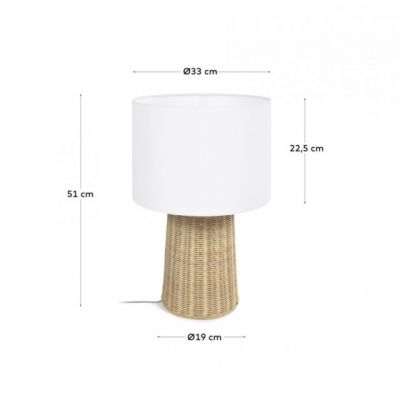 Настільна лампа ERNA Білий (90733604) дешево