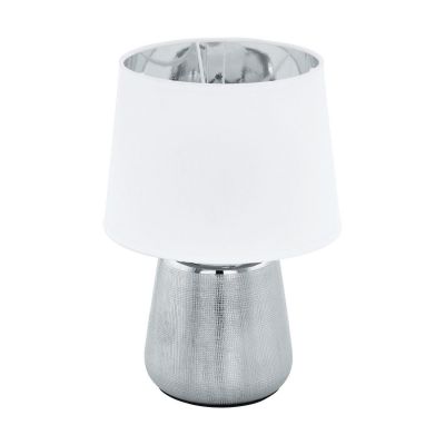 Настольная лампа Manalba 1 Белый, Серебро (110732991)