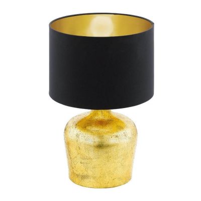 Настільна лампа Manalba Чорний, Золото (110732987)