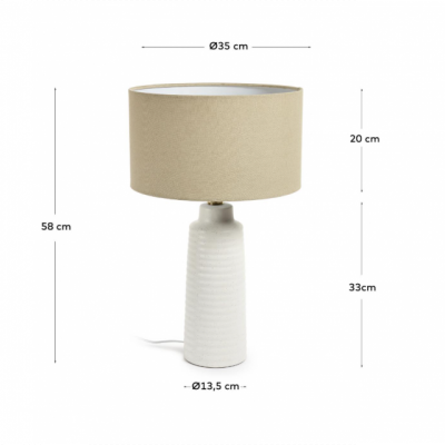 Настольная лампа MIJAL Бежевый (90733741) дешево