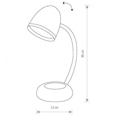 Настільна лампа Pocatello Білий (109725262) недорого
