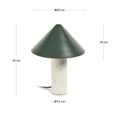 Настільна лампа VALENTINE Зелений (90733726) дешево