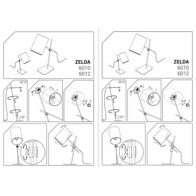 Настольная лампа Zelda Серый (109725327) недорого