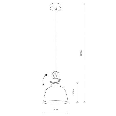 Підвісний світильник Amalfi І Сріблястий (109727648) с доставкой