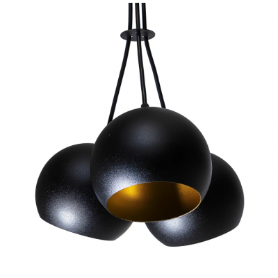 Подвесной светильник Bowl С150-3 Black, Gold (111999183)
