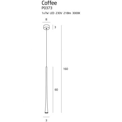 Подвесной светильник COFFEE 60 Black (118865856) недорого