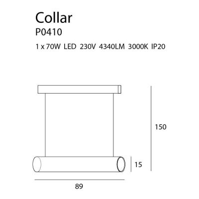 Підвісний світильник COLLAR Black (118865859) недорого