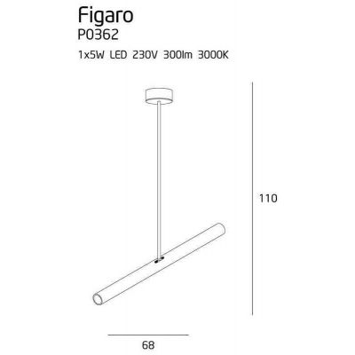 Підвісний світильник FIGARO Black (118865941) недорого