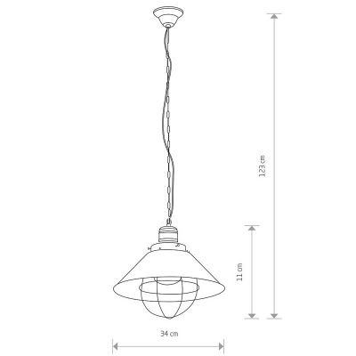 Подвесной светильник Garret S Коричневый (109727766) недорого